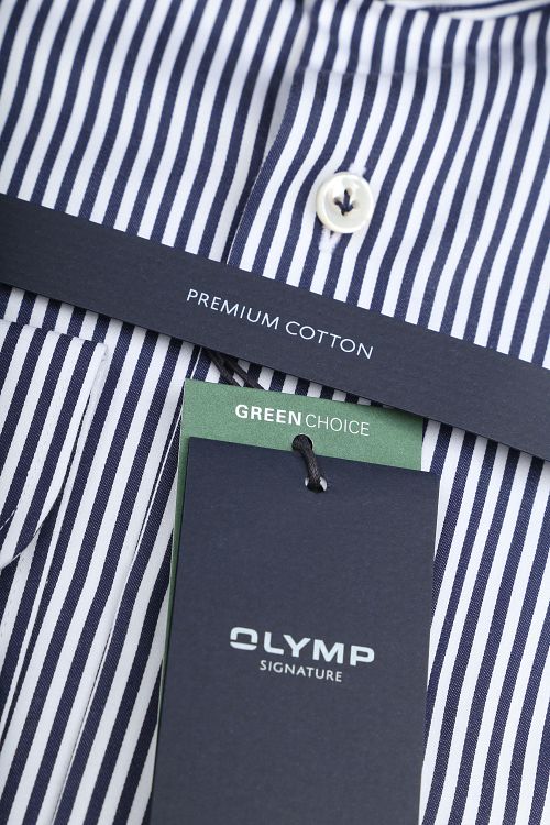Camisa OLYMP Signature a rayas azul Product / Detail