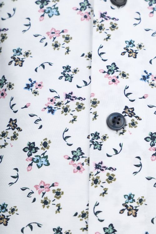 Camisa OLYMP Luxor 24/Seven con estampado blanca Product / Detail