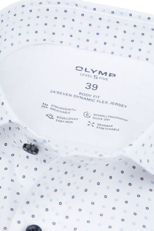 OLYMP Level 5 Hemd Stretch Bedruckt Weiß Product / Detail