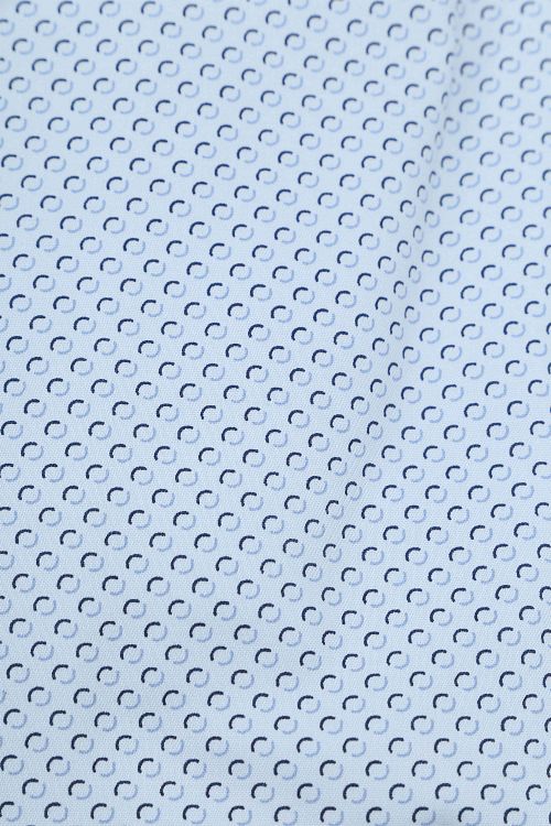 OLYMP Level 5 Skjorte Stretch Print Blå Product / Detail