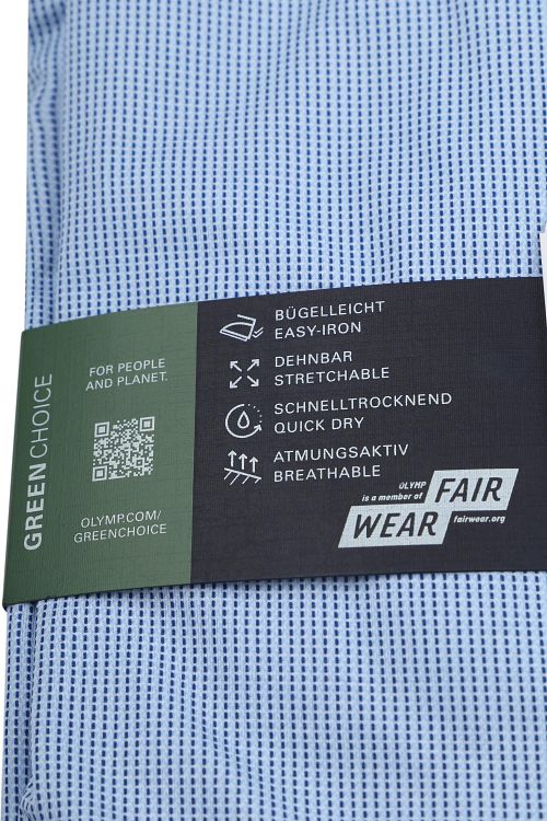 Olymp Luxor Skjorte 24/Seven Print Blå Product / Detail