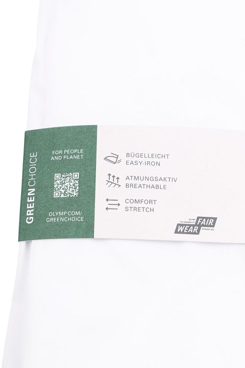 OLYMP Nivå Fem Skjorta Extra Långa Ärmar Body-Fit Vit Product / Detail