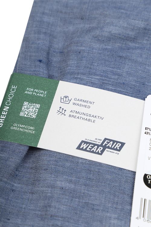 OLYMP Nivå 5 Linne Skjorta Blå Product / Detail