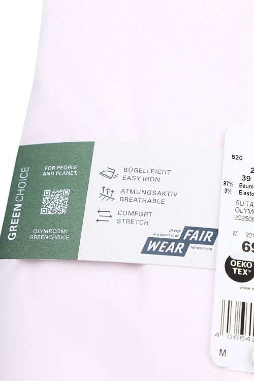 OLYMP Nivå 5 Skjorta Struktur Rosa Product / Detail