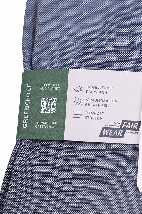 OLYMP Nivå 5 Skjorta Blå Verpakking