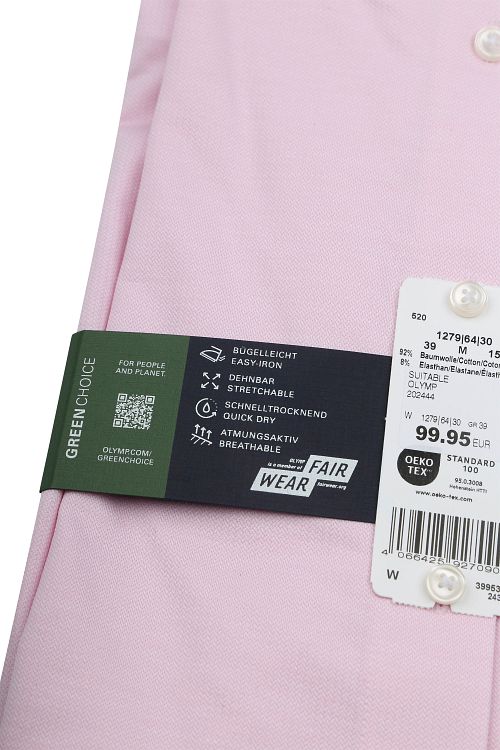 OLYMP Luxor Skjorte 24/Seven Rosa Product / Detail