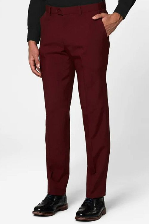 OppoSuits Dragt Flammet Bordeaux Model / Voorkant