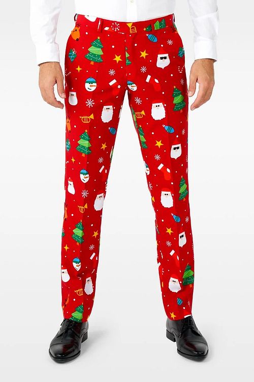 OppoSuits Festivity Rood Kostuum Model / Voorkant