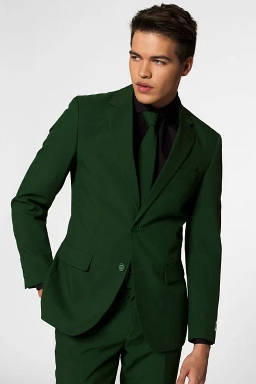 OppoSuits Kostumeet Forest Green Model / Voorkant