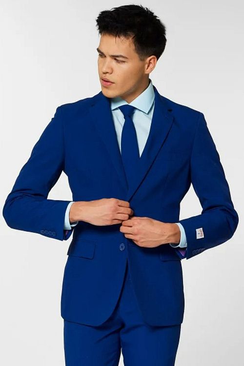 OppoSuits Navy Royale Kostuum Model / Voorkant
