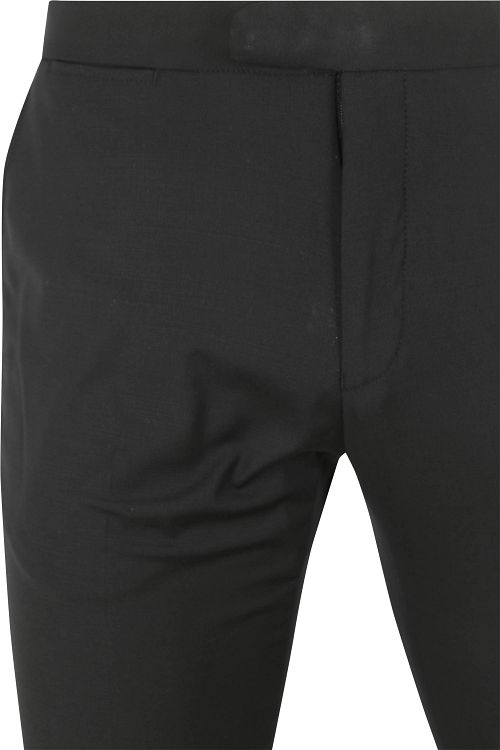 Pantalón de traje de lana mezclada negro Product / Detail