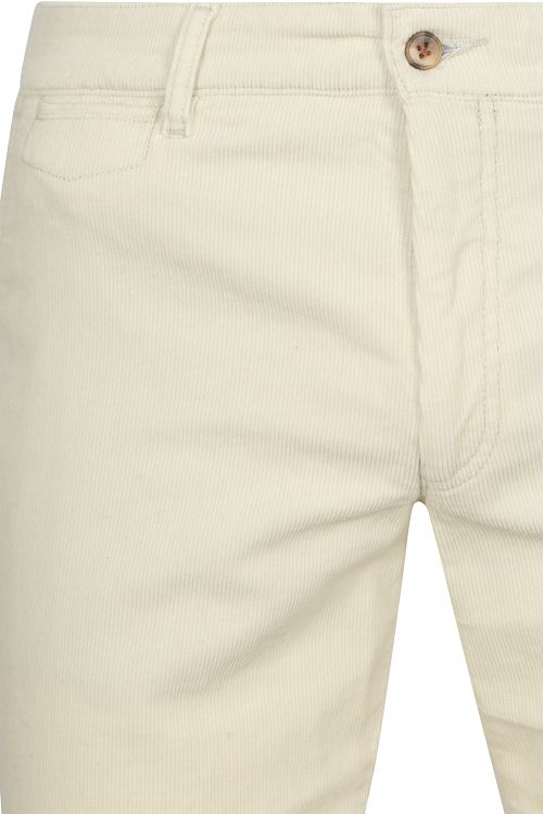 Passande Chino Plato Corduroy Off White Product / Detail