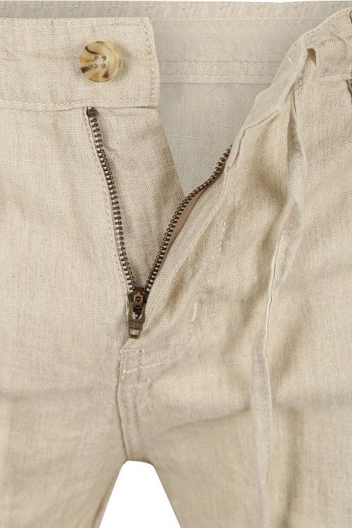 Passande linnebeige chinos Product / Detail