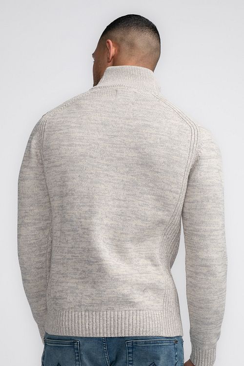 Petrol Pull Mocker Melange Gris Clair Model / Achterkant