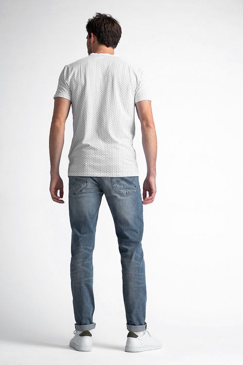 Petrol T-shirt Myrtle Beach Avtryck Vit Model / Achterkant