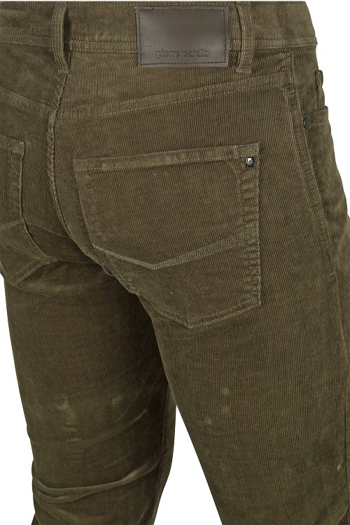 Pierre Cardin Byxa Lyon Future Flex Corduroy Olivgrön Product / Detail