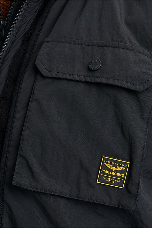 PME Legend Fleece Bodywarmer Zwart Model / Detail
