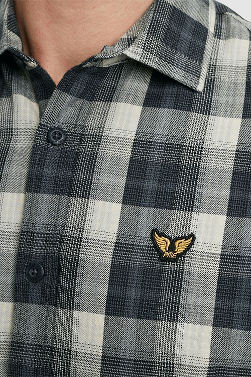 PME Legend Hemd Kariert Grau Model / Detail