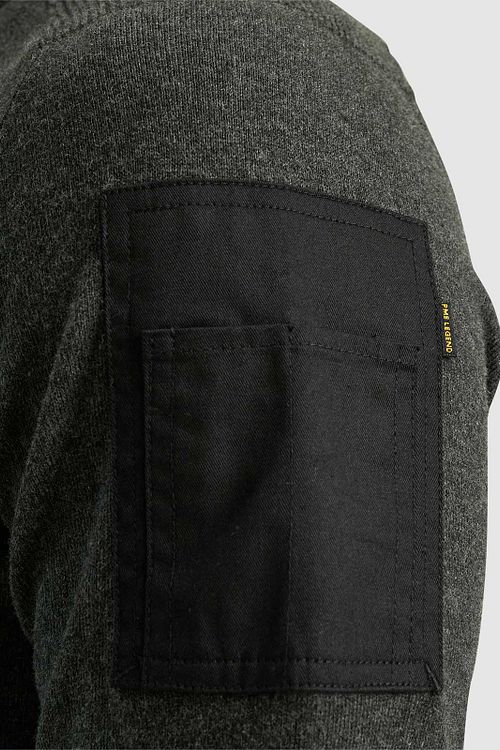 PME Legend Højhalset Trøje i Antracit Model / Detail