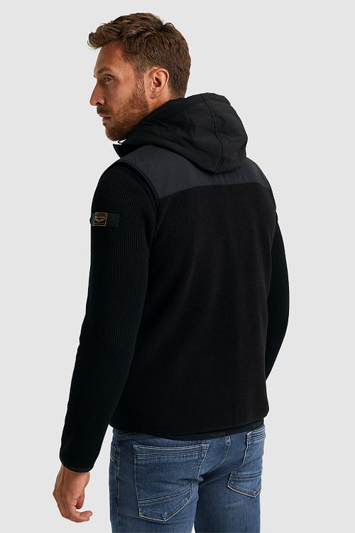 PME Legend Fleece Bodywarmer Zwart Model / Achterkant