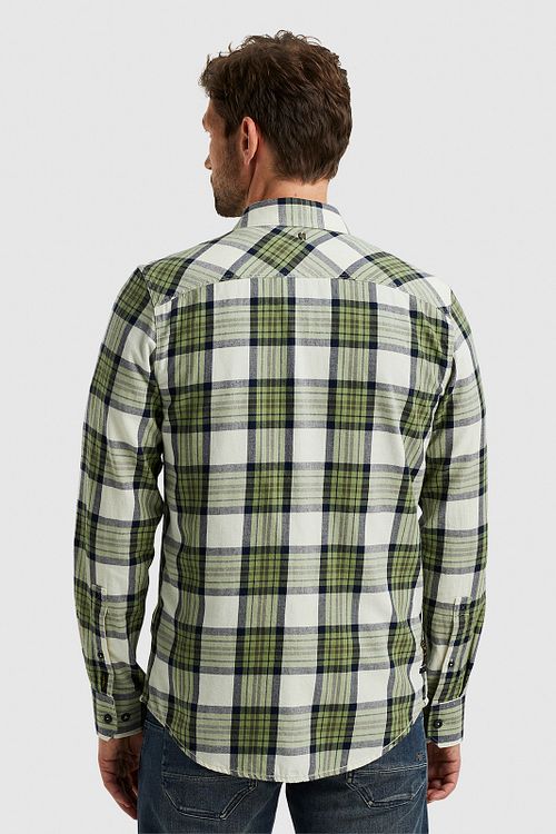 PME Legend Overhemd Ruiten Groen Model / Achterkant