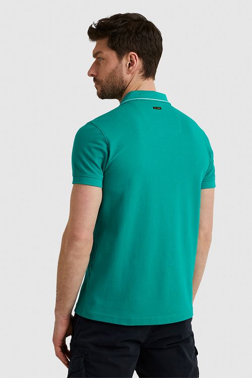 PME Legend Piqué Poloshirt Logo Grøn Model / Achterkant