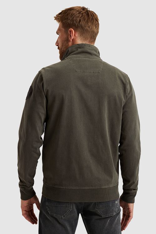 PME Legend Sweat Button Jacket Mørkegrønn Model / Achterkant