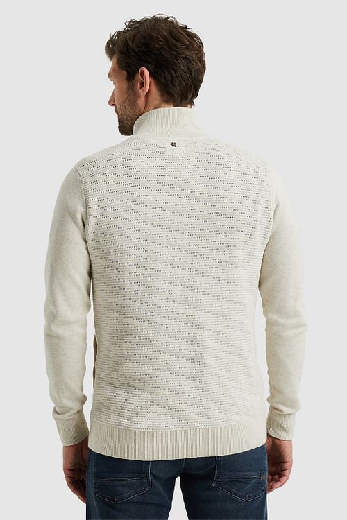 PME Legend Sweat Zip Jacket Ecru Model / Achterkant