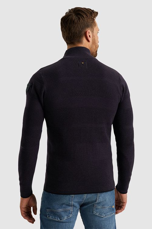 PME Legend Strickjacke Violett Model / Achterkant