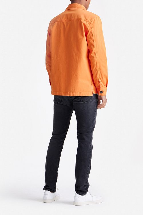 King Essentials The Benjamin Overshirt Pomarańczowy Model / Achterkant