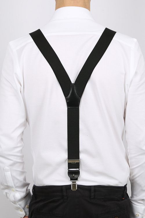 Profuomo Bretels Zwart Model / Achterkant