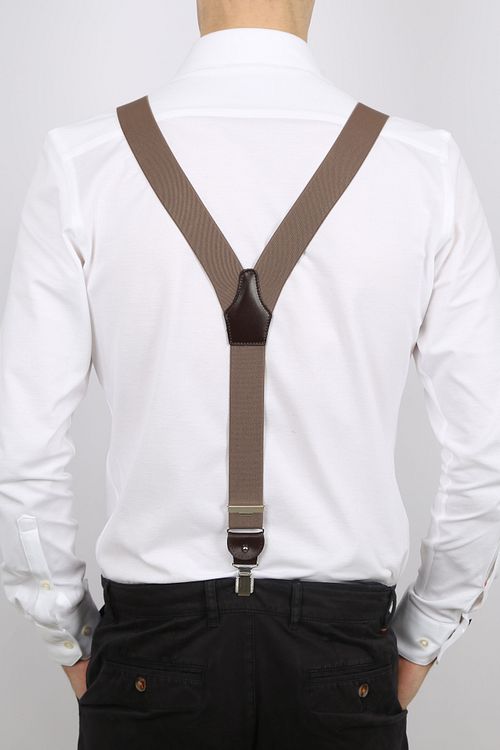 Profuomo Hosenträger Camel Model / Achterkant