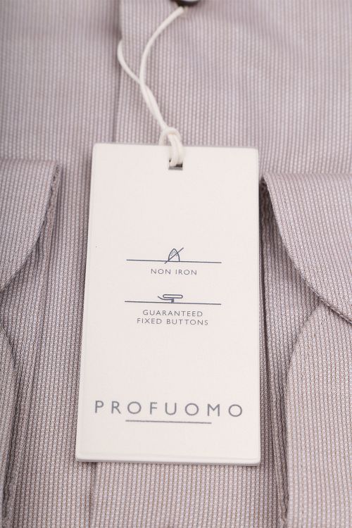 Profuomo Dobby Overhemd Beige Verpakking