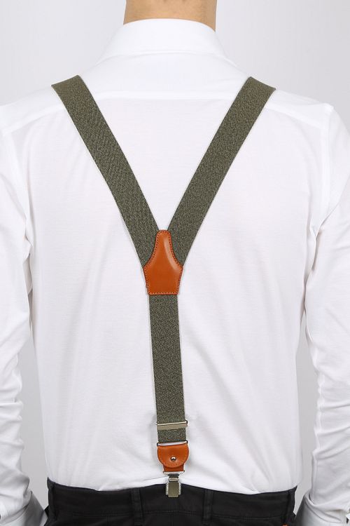 Profuomo Seler Grøn Melange Model / Achterkant