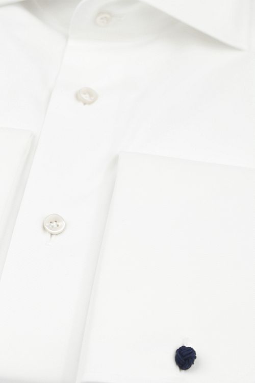 Profuomo Shirt Cutaway Double Cuff Off White Product / Detail