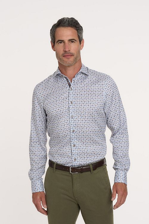 R2 Skjorta Wheels Blå Model / Voorkant