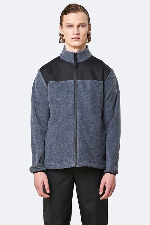 Rains Veste Polaire Zippé Gris Model / Voorkant