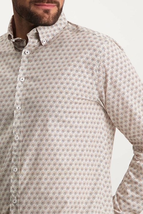 State of Art Chemise Impression Chiffres Multicolores Model / Detail