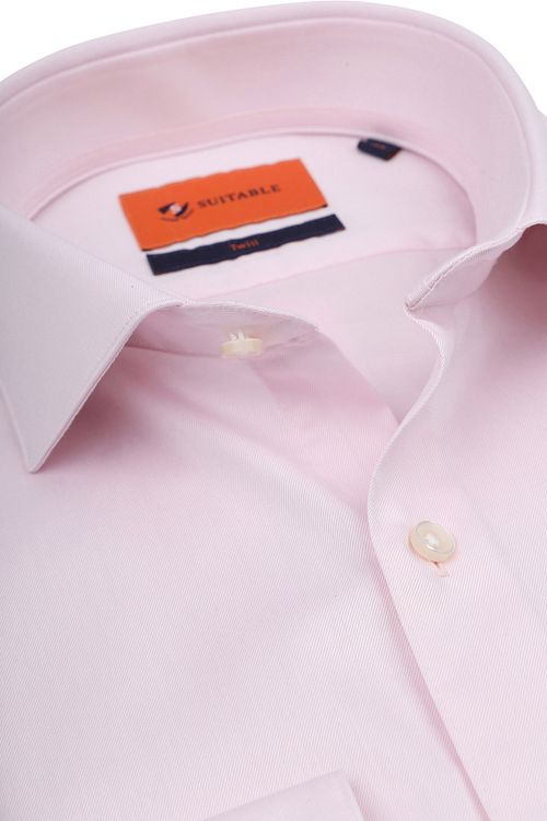 Suitable koszula z tkaniny twill w kolorze różowym Product / Detail