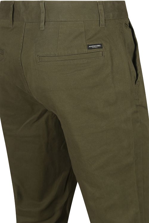 Scotch and Soda Chino Stuart Olive Green Product / Detail