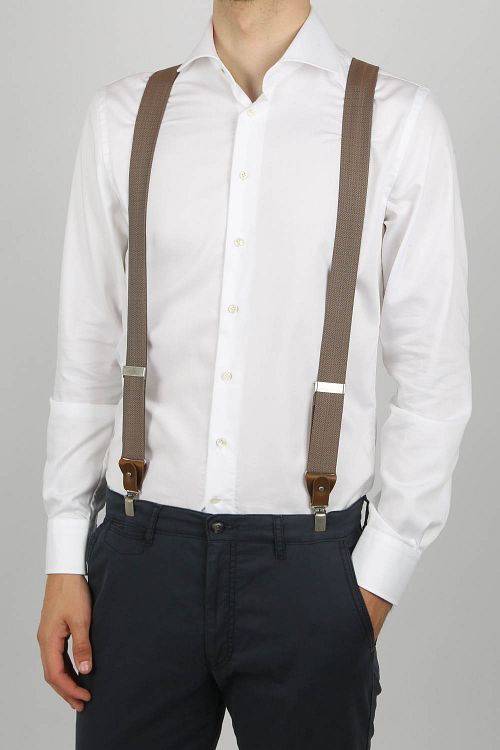 Sir Redman Luxe Bretels Essential MacMillan Bruin Model / Voorkant