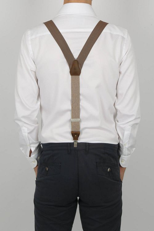 Sir Redman Luxe Bretels Essential MacMillan Bruin Model / Achterkant