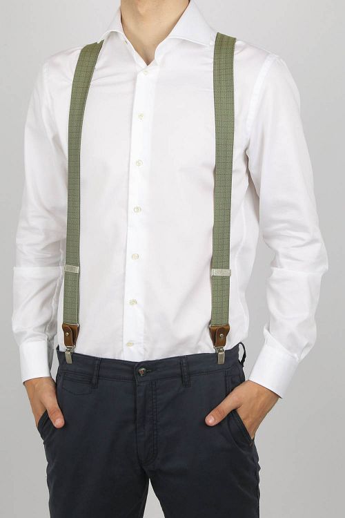 Sir Redman Luxe Bretels Essential MacMillan Groen Model / Voorkant