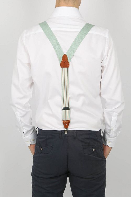 Sir Redman Suspenders Combi Pack Turquoise Model / Achterkant