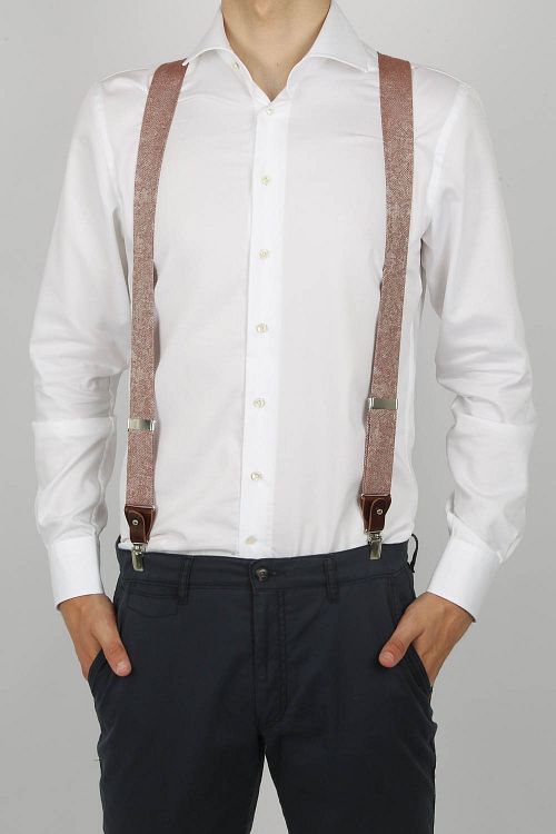 Sir Redman Suspenders Combination Pack Groom Stylish Burgundy Model / Voorkant