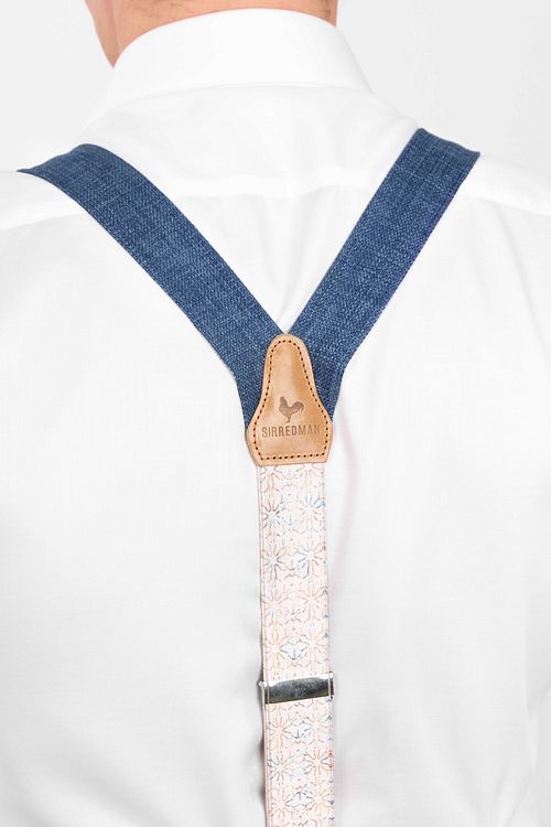 Sir Redman's Suspenders Combo Pack Indigo Model / Achterkant