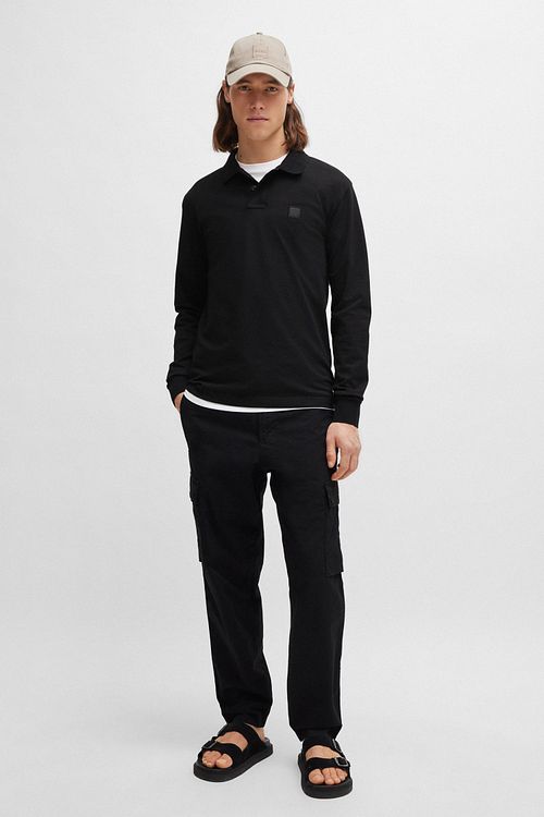 BOSS Passerby Polo Sort Model / Voorkant