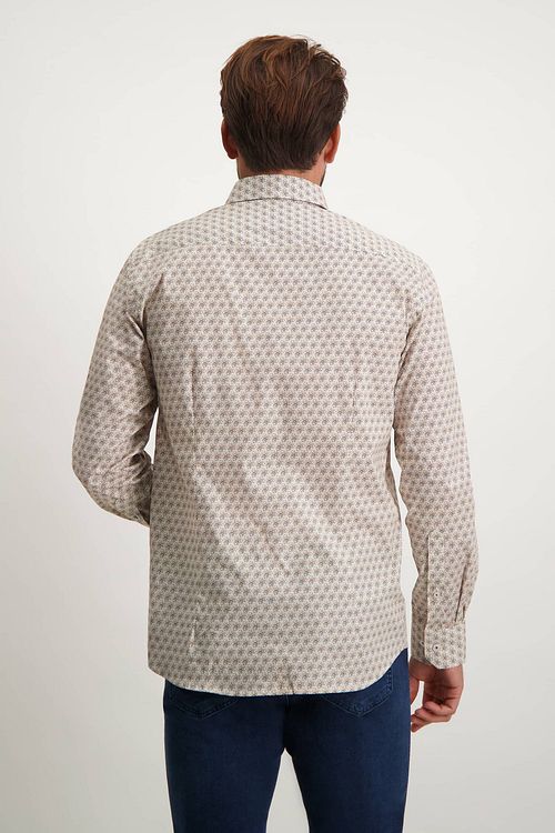 Camicia State of Art con stampa a figure multicolore Model / Achterkant