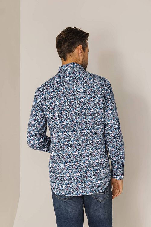 State Of Art Hemd Dandelion Blauw Model / Achterkant