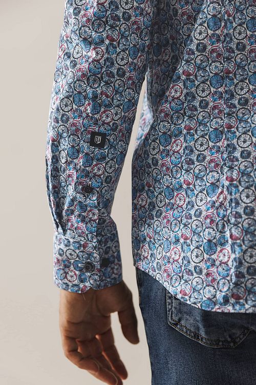 State Of Art Hemd Dandelion Blauw Model / Detail